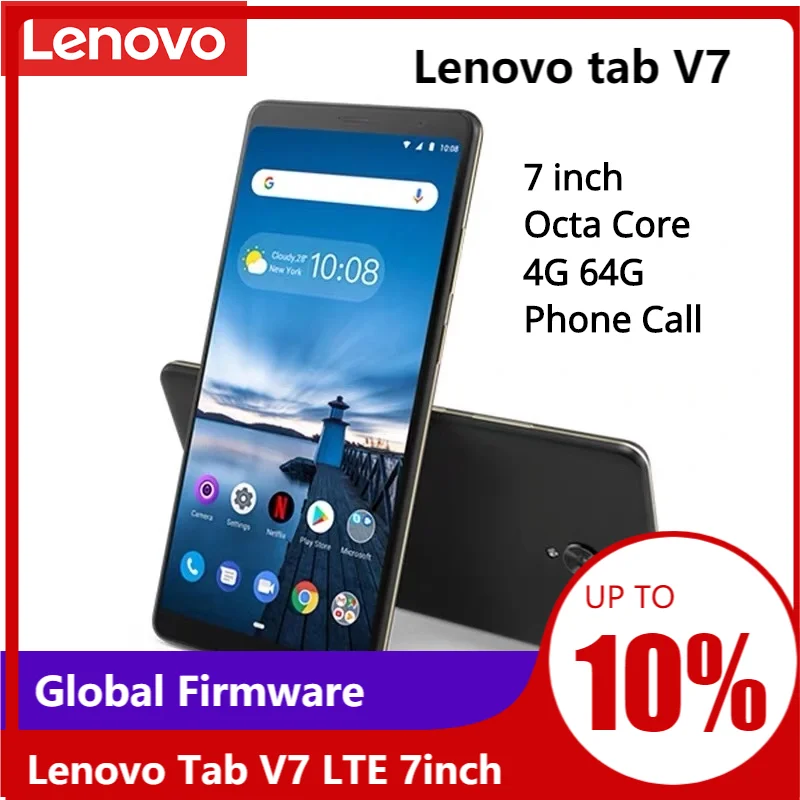 Глобальная прошивка планшета Lenovo tab V7 с функцией звонка планшет 7 дюймов версии LTE