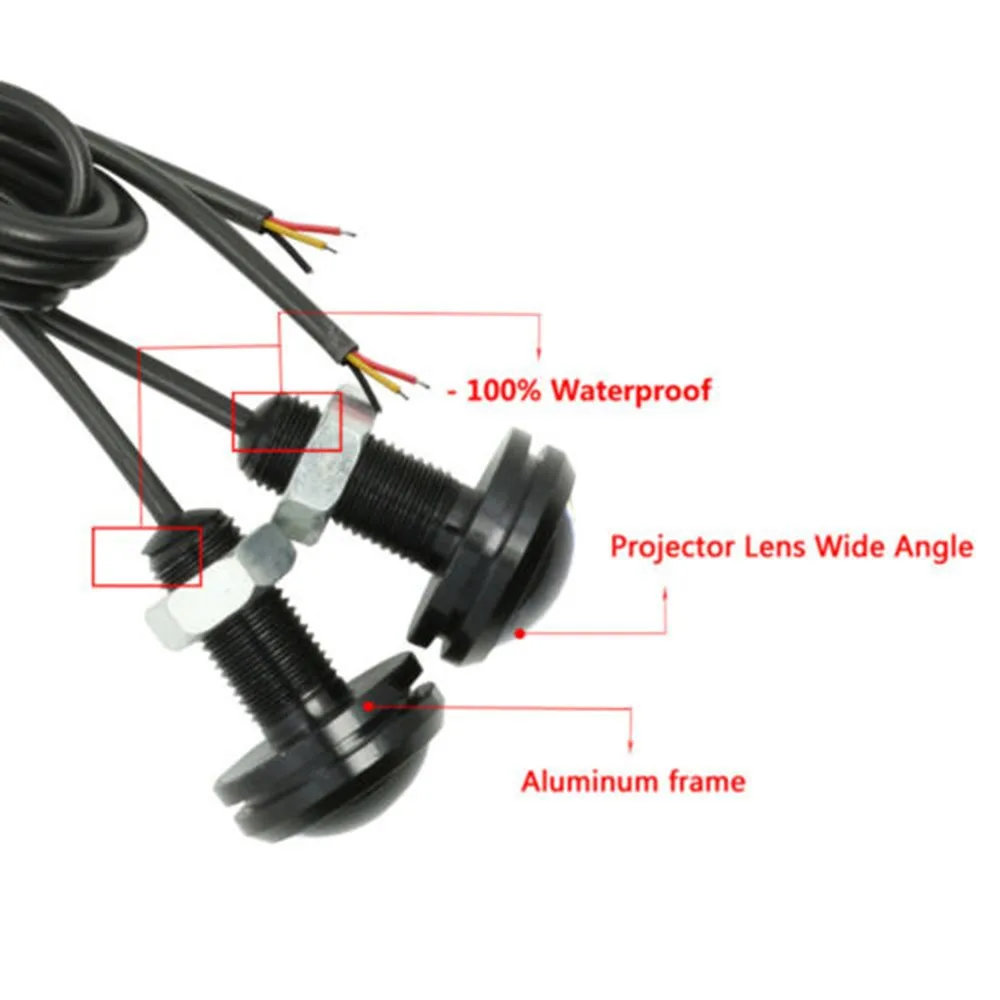 

10pcs LED Eagle Eye Light Car DRL Daytime Running Reversing Replacement