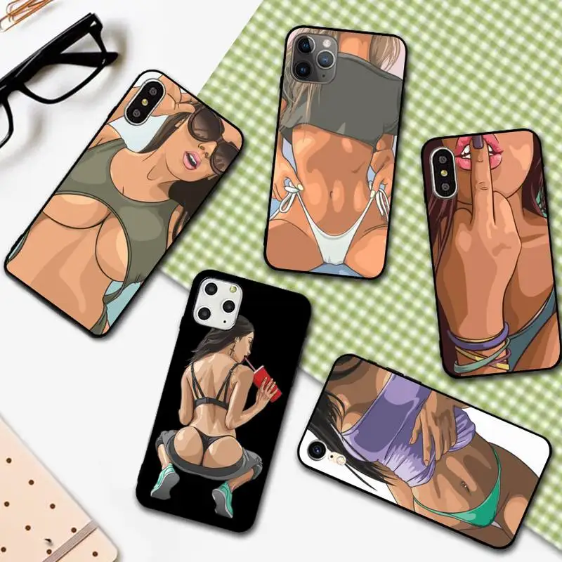 

YNDFCNB Sexy Hot Girl Summer Twerk It Swag On Phone Case for iphone 13 11 12 pro XS MAX 8 7 6 6S Plus X 5S SE 2020 XR cover