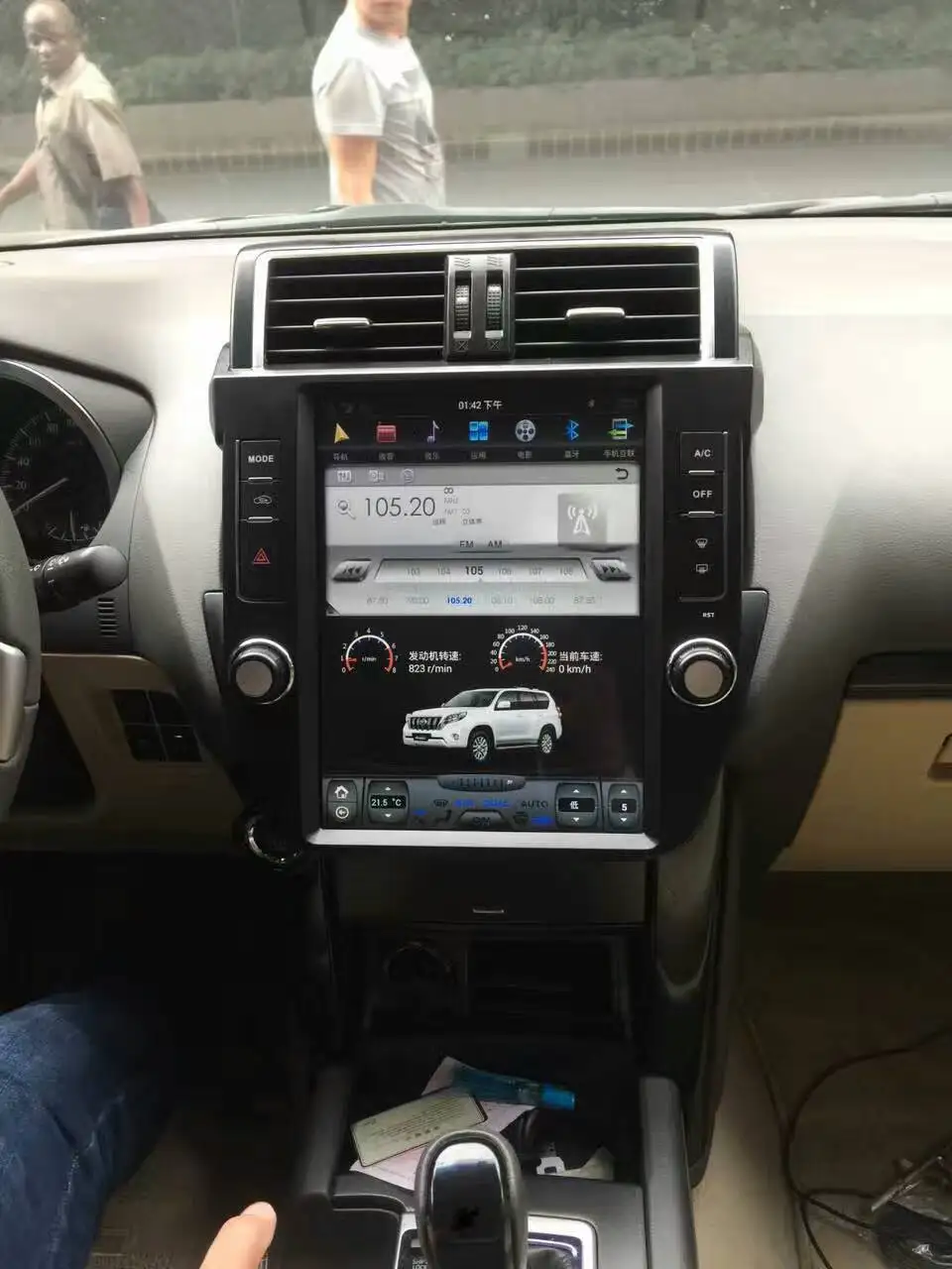 12 1 ''радио Тесла стиль Android 9 0 автомобильный DVD GPS навигатор для Toyota Land Cruiser Prado 2014