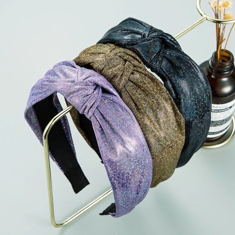 

Fashion Satin Headband Trendy Bright Satin Headbands for Women Headwear Bowknot Hair Bands Hair Accessories Baroque Headband
