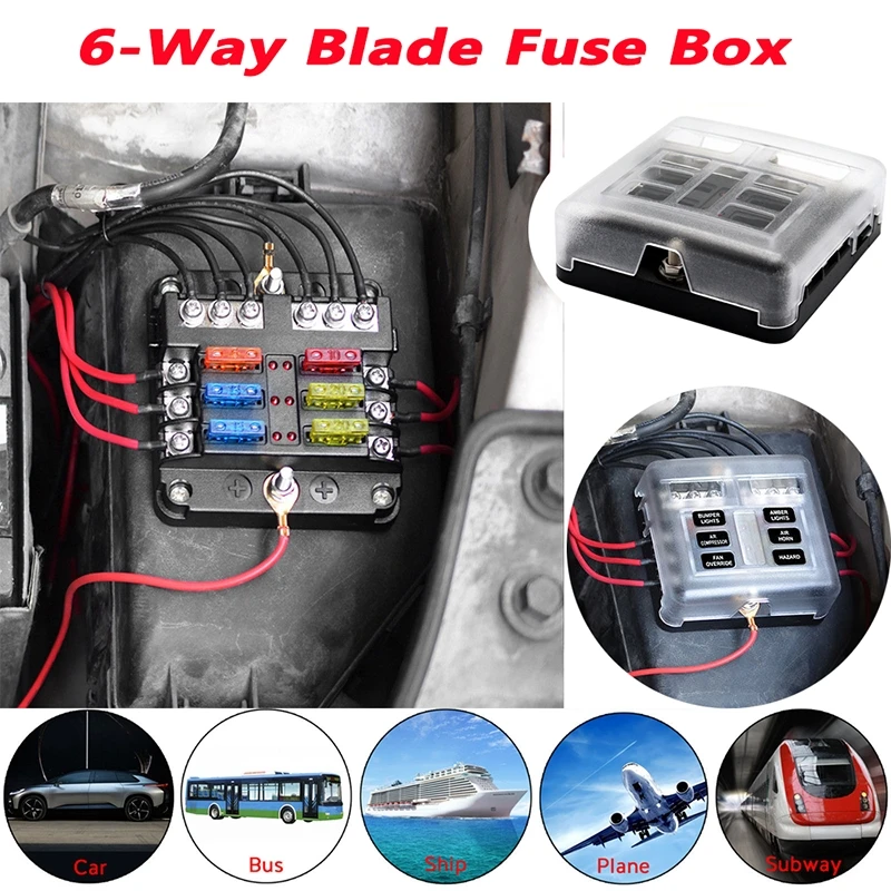 Универсальный вход 32 в 20 а 12 автомобильный автобус для лодок 6 полосный