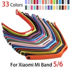Ремешок из мягкого ТПУ для Xiaomi Mi Band 5, сменный спортивный браслет для Xiaomi Mi Band 5 6, 33 цвета