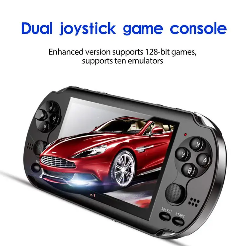 

Centechia X1 4.3-inch Portable Game Console Nostalgic Classic Dual-Shake Game Console 8G Built-in 10,000 Games MP4 Video Player