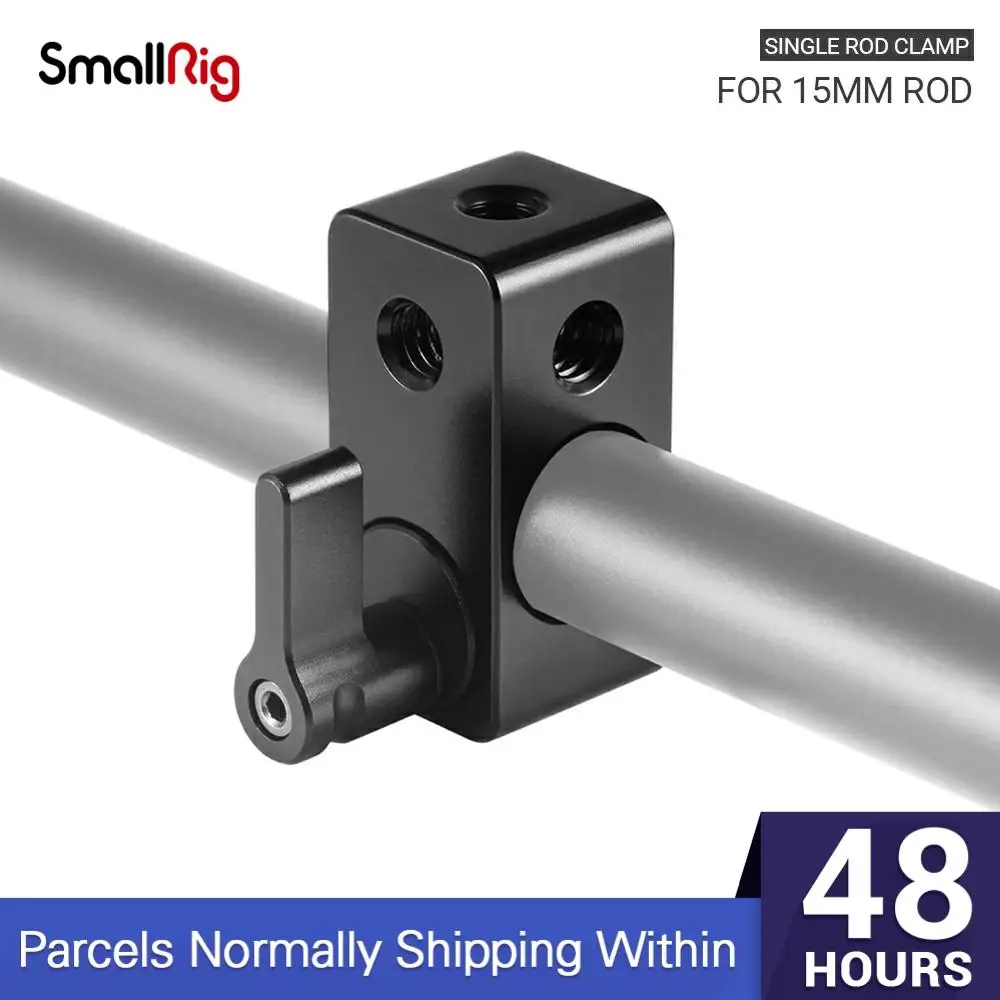 SmallRig Single 15 мм стержневой зажим рельсовый Соединительный адаптер с резьбой 1/4 20