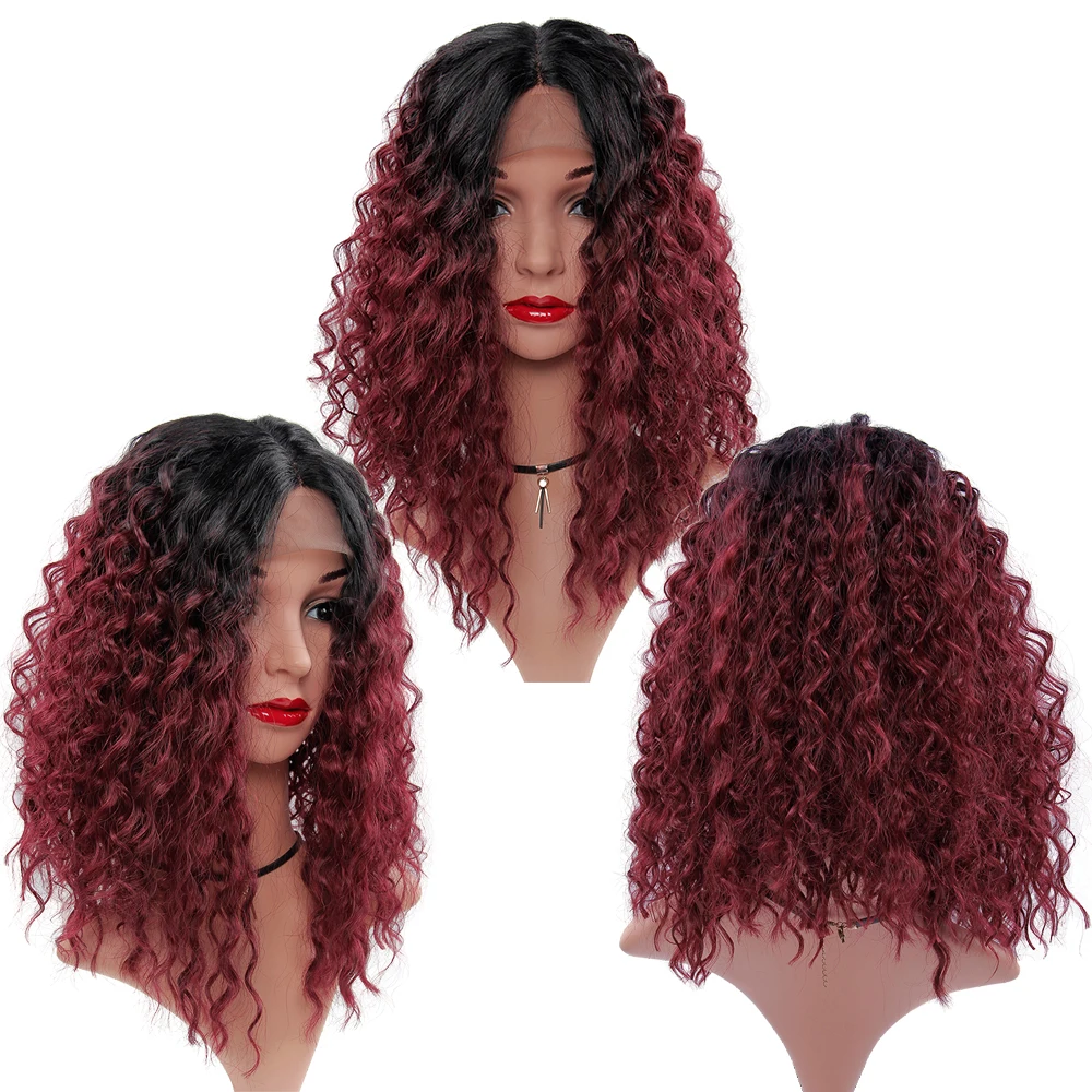 YxCheris синтетический кружевной передний парик 14 дюймов короткие волосы курчавые