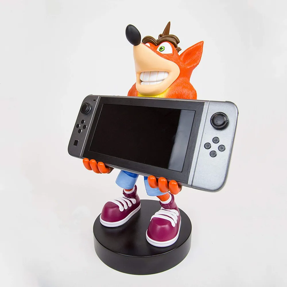 

Crash Bandicoot Figure Model Cartoon Mobile Phone Holder Game Console Holder for Children Fans Gift