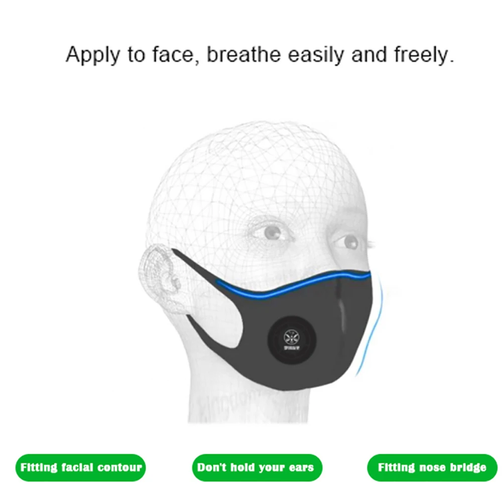 

2pcs Reusable Black Mouth Mask Unisex Outdoor Face Mask Mascarillas Masque Mondmasker Protective Mouth Covering Masks