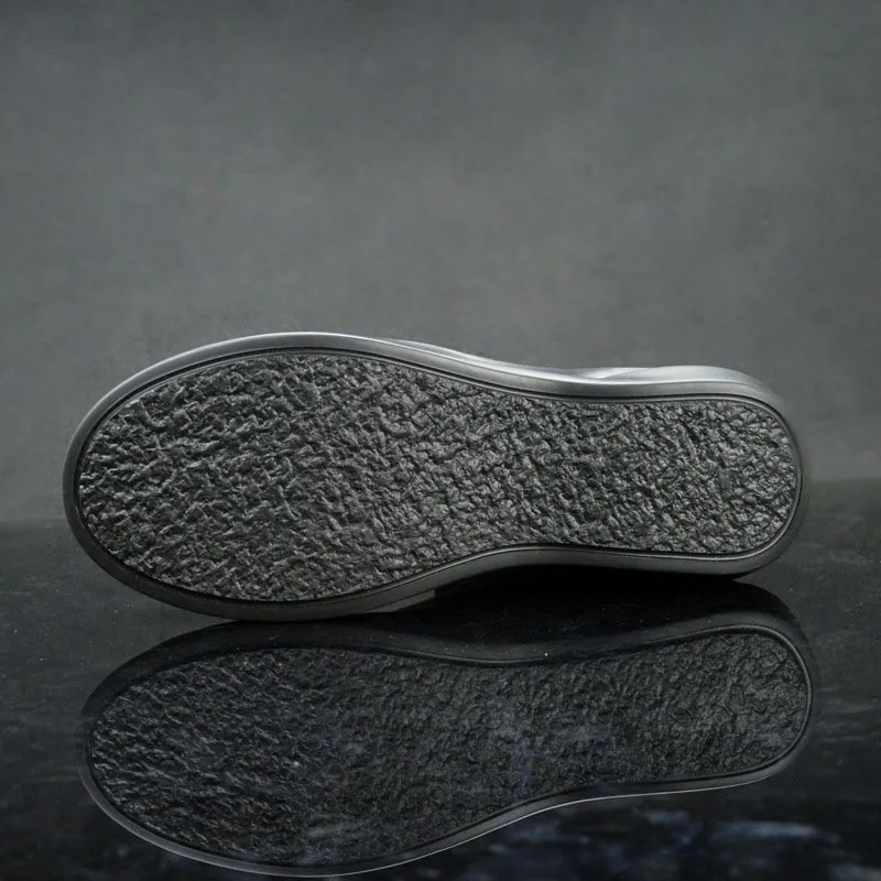 2020 Brand New Mens Winter Biker Shoes Luxury Real Leather Military Combat Boots Punk High Top Platform Work Safety | Обувь