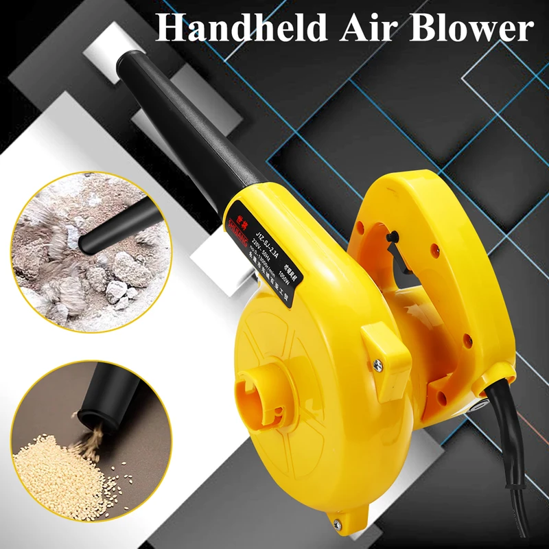 

1050W Electric Leaf Blower Dust Leaf Vacuum Cleaner With Pack Electric Air Blower Vacuum Tool For Home Garden Car Studio TV Fan