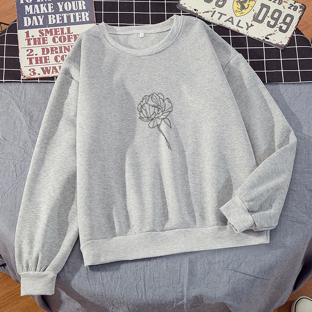 

Свитшот женское белое платье флисовый свитшот с цветочным узором Женский Повседневный пуловер с длинным рукавом и капюшоном большого разм...