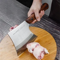 full tang kitchen knife 40cr13 stainless steel cleaver knife for chopping vegetable meat slicing garlic crushing bone cutting
