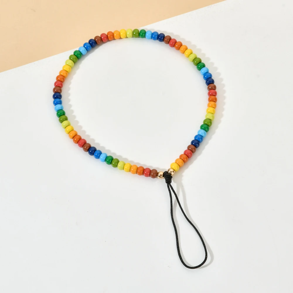 ZMZY Новый мобильный телефонный ремешок-петля Цветной оберег веревки DIY чехол для сотового телефона, висячий шнур для женщин Летняя бижутерия.
