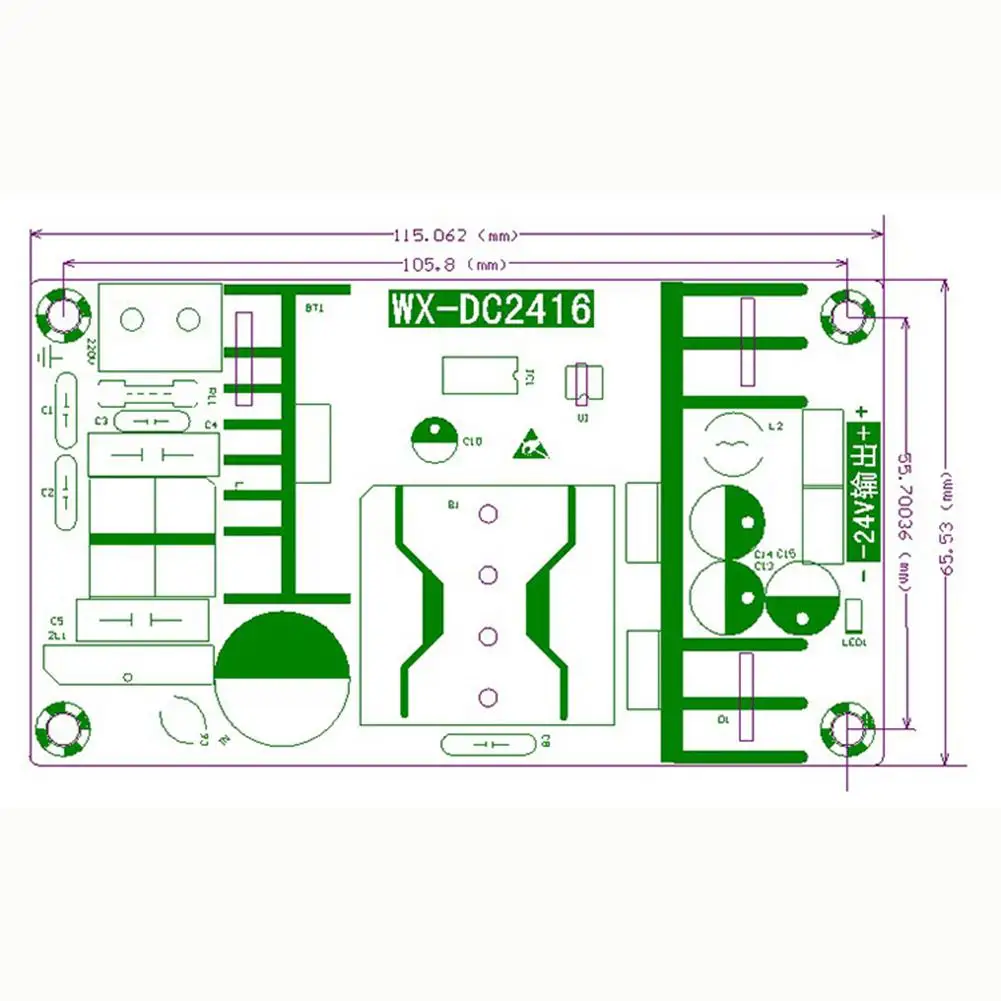 Коммутационная панель высокой мощности 24 в 6 А 150 Вт промышленный силовой модуль
