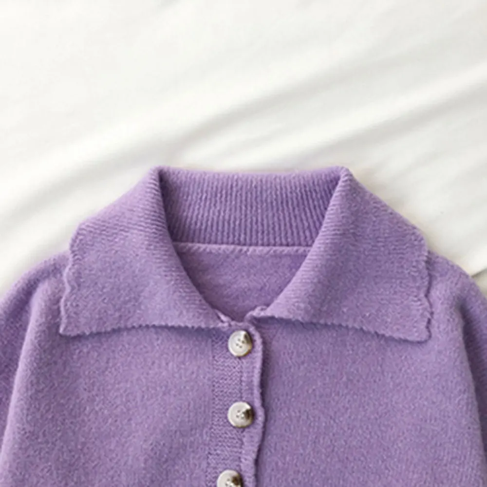 

ZOTTSOZ Jumpers Pullover Korean Harajuku Casual Solid Color Lapel Button Sweaters Women Fashion 2021 Loose Street Knitwear Tops