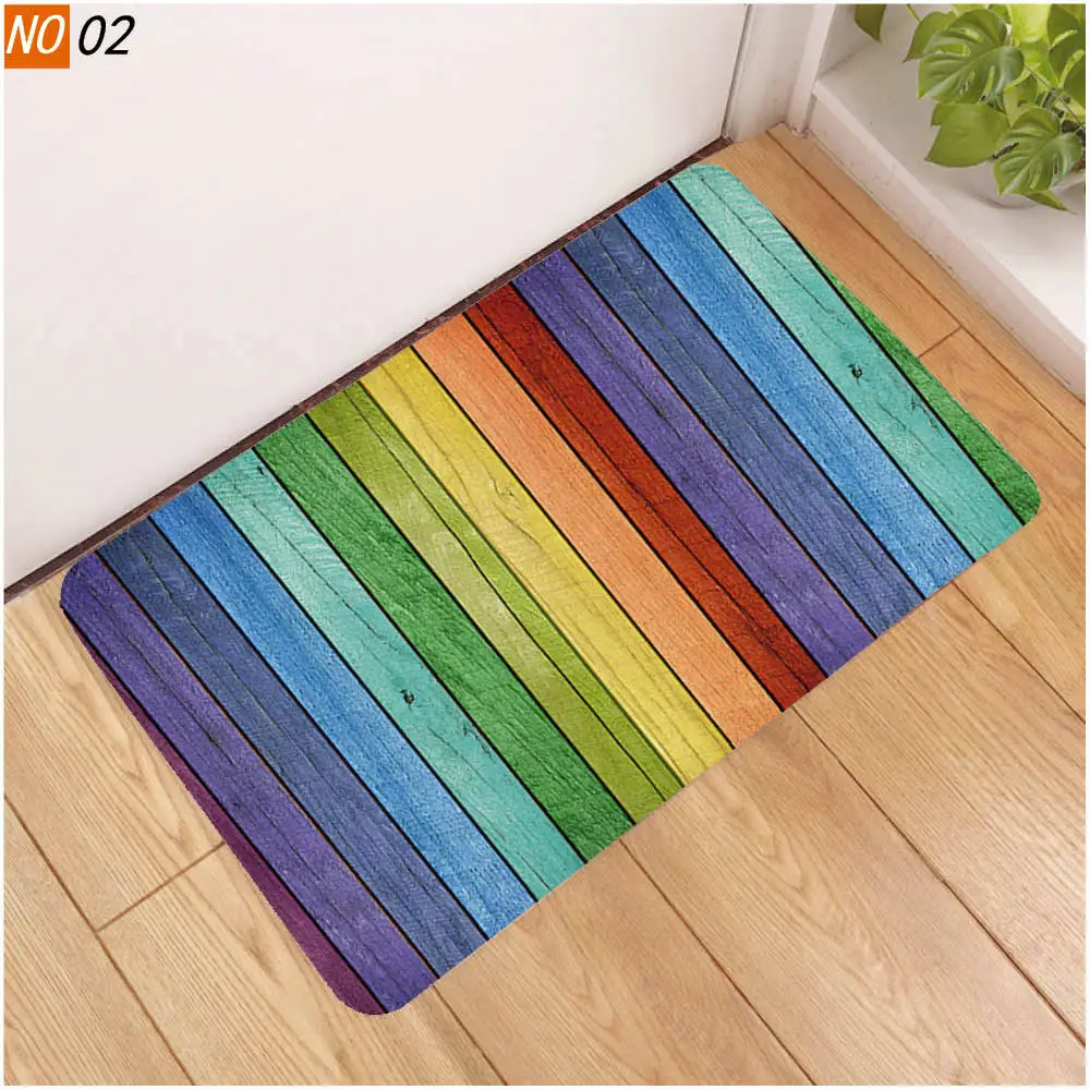 Противоскользящий коврик для ванной OIMG пола в ванную комнату цветной деревянный