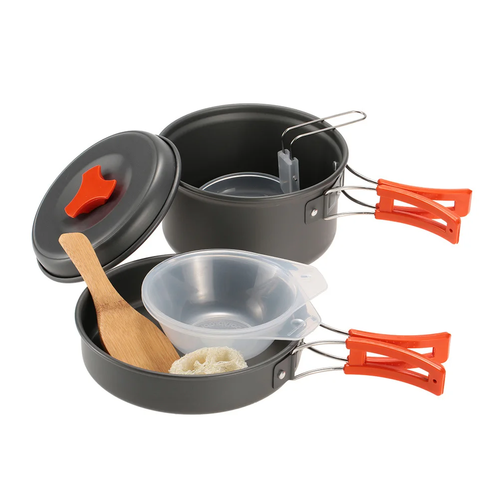 Кухонные горшки Мини карманная Плита Газовая горелки кемпинга кухонная посуда с