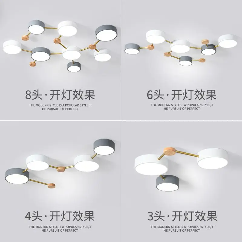 Modern Minimalist LED Acrylic Ceiling Lamp Lighting Nordic Art Restaurant Decor Ceiling Lights for Living Room Bedroom Luminarie