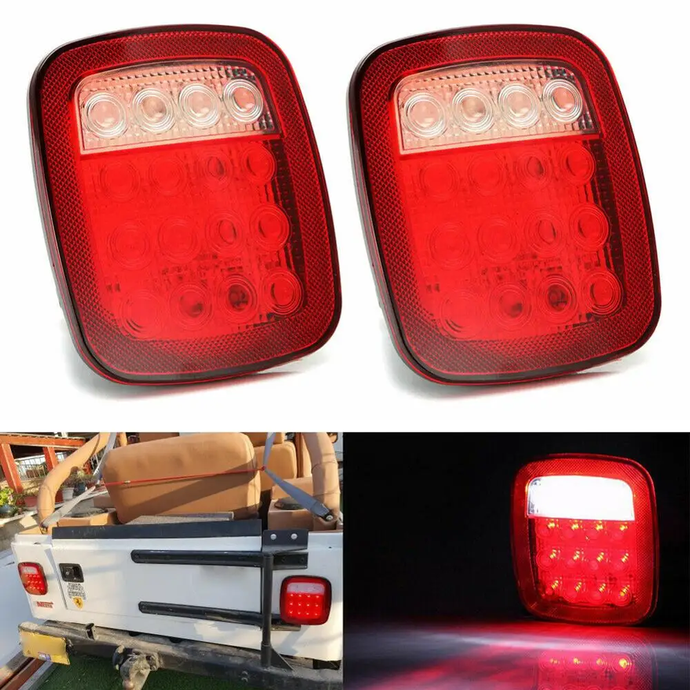 

New Car Light Assembly Smoke led tail lamp For Jeep Wrangler JK TJ CJ YJ Rear Lamps Brake Reverse Light Daytime Running Lights