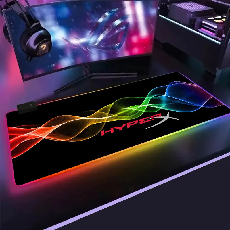 

RGB Mouse Pad HyperX Large Gamer Keyboard Desk Mouse Mat 900x400cm Carpet Rubber Tapis Souris Gaming Notbook For CSGO Mousepad.