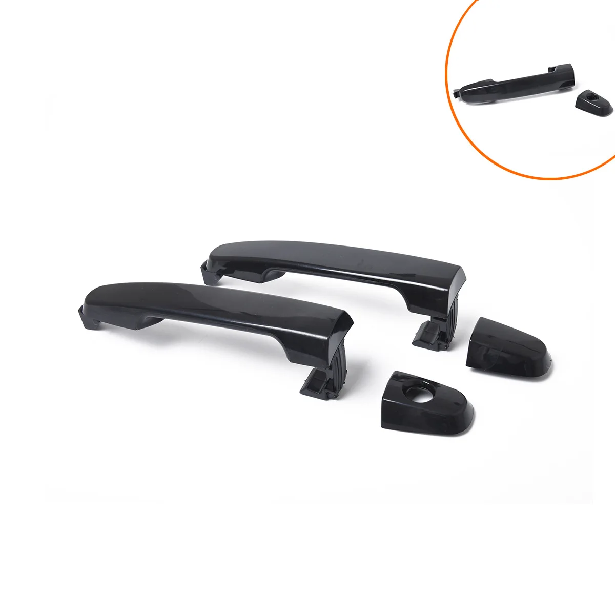 

2 Packs Outer Door Handle Auto Parts-Suitable For Toyota Door Handles And Door Handles With Keyhole On The Left Front