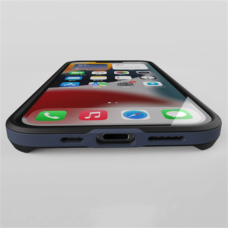 Soft Slim Bumper For iphone 13Pro Max 12 Mini Flexible Anti-Knock Non-Slip Silicone Frame Case Accessories Navy Blue Black