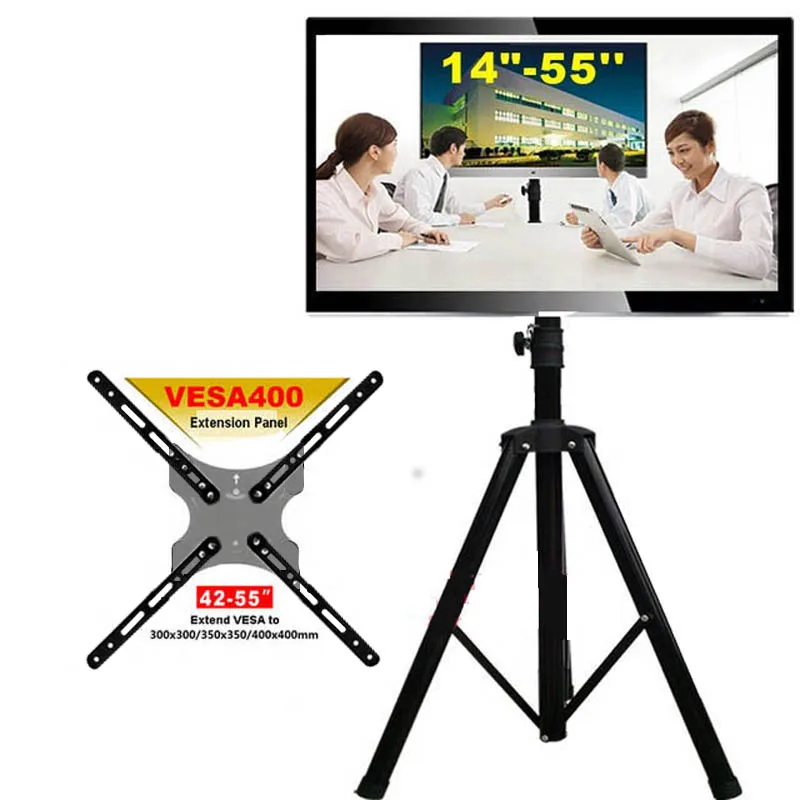 Floor Tripod Stand Vesa 400x400 Blue Black Silver Yellow Panel Holder