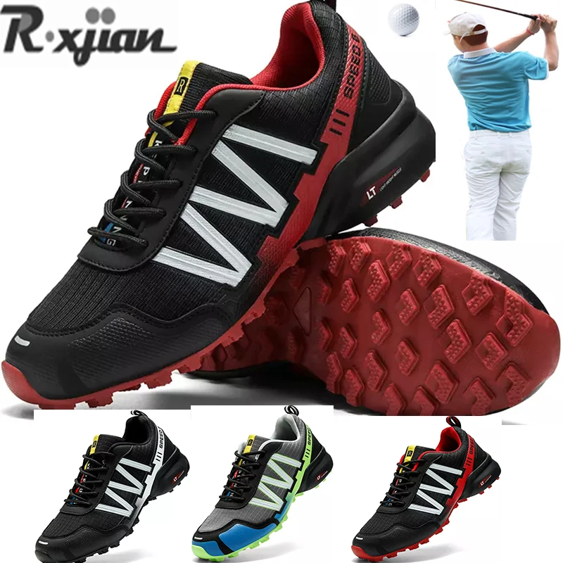 Мужские кроссовки для гольфа R.XJIAN дышащие летние прогулок профессиональные