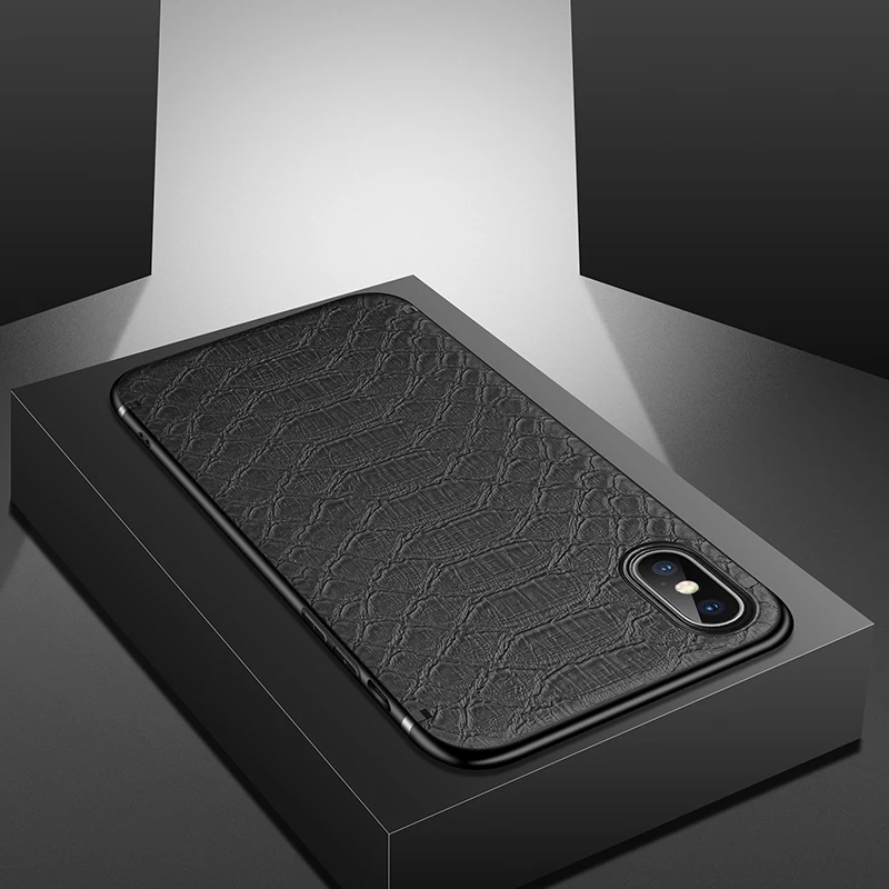 Чехол из крокодиловой кожи с магнитной текстурой для iphone X XS XR Max чехол 6 7 8 Plus