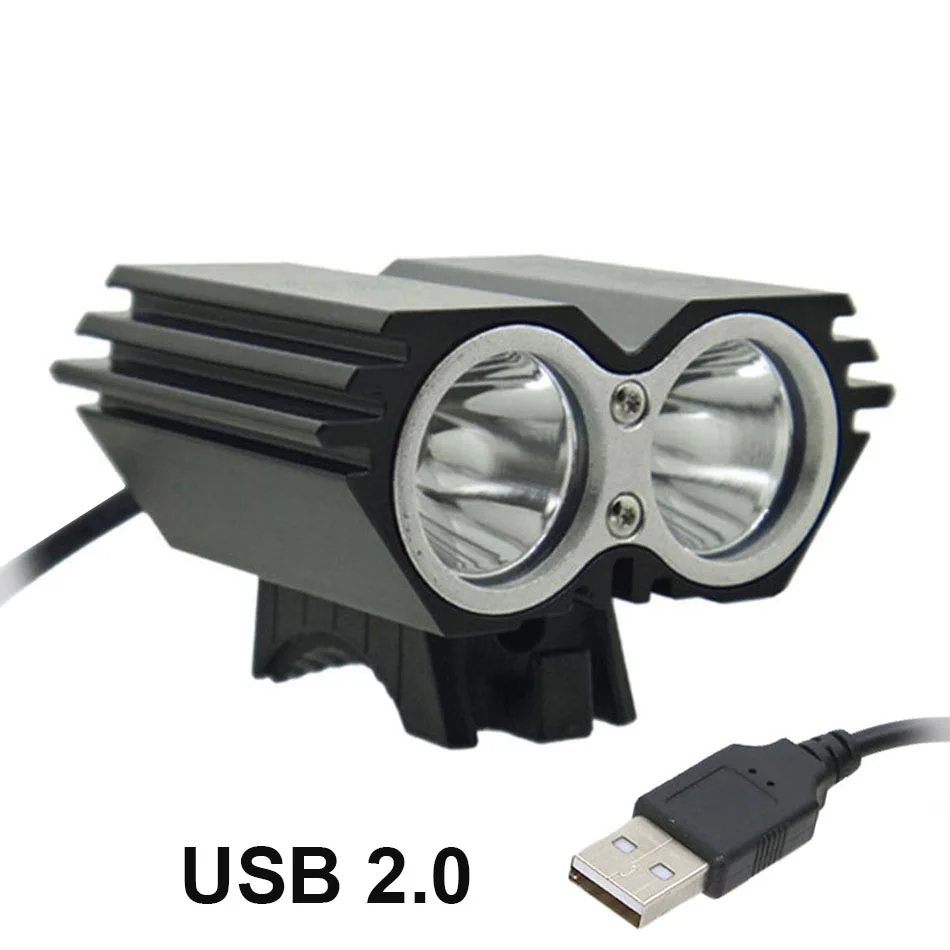 USB велосипедный светильник Solarstorm велосипедная лампа 2 X T6 светодиодный 5000 люмен