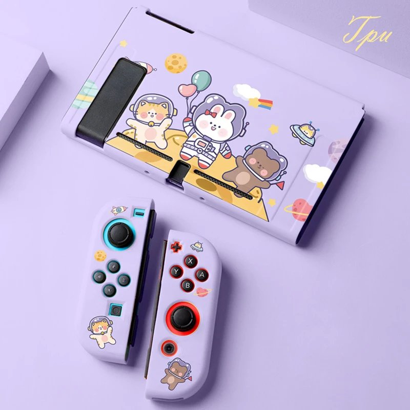 

Cute Cartoon Protective Cover Shell For Nintendo Switch Case Anti-scratch Replacement Housing Shell for Nintendo Switch Dock