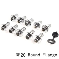 1set df20 gx20 circular flange electric aviation plug socket m19 234567891012 pin male female wire connector with cove