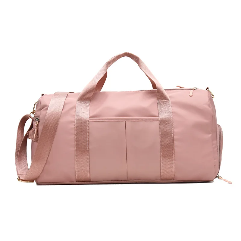 

Outdoor Waterproof Nylon Sports Gym Bags Men Women Training Fitness Travel Handbag Yoga Mat Sport Bag with shoes Compartment