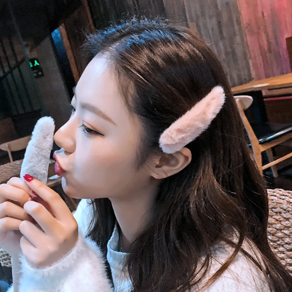 2019 аксессуары для волос женские зимние искусственный мех капля воды шпилька