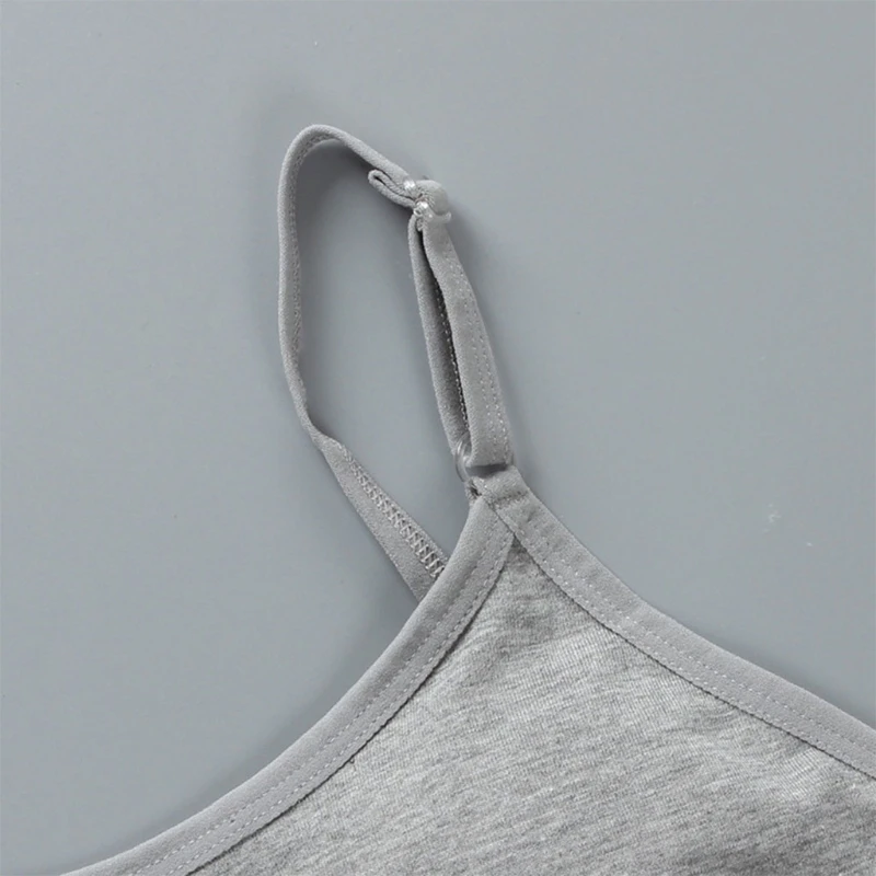 

Teen Kids Girls Training Cotton Bras Underwear Lingerie Undies Undercloth Thin Strap Top Sleeveless Vest