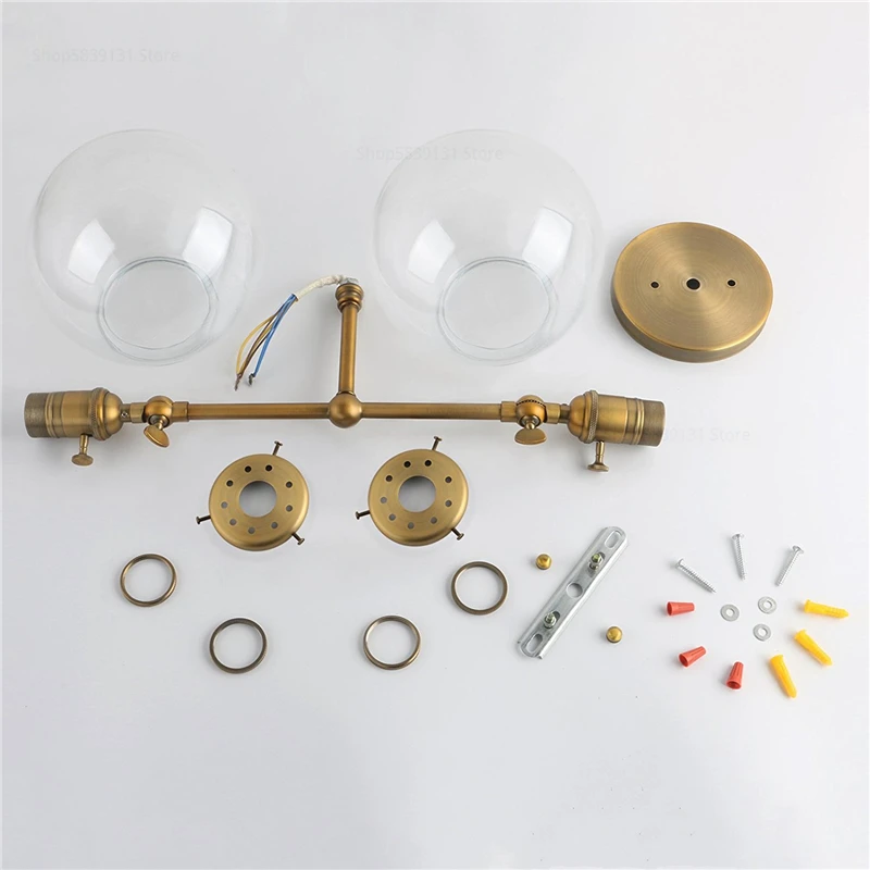 

Modern Bedroom Wall Lights for Home Stair Living Room Decoration Wall Lamp Sconce Glass Vintage Indoor LED Lighting Fixtures E27