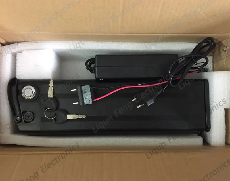 Литиевая батарея для электрического велосипеда с серебряной рыбой 48 В 13 А bafang 750