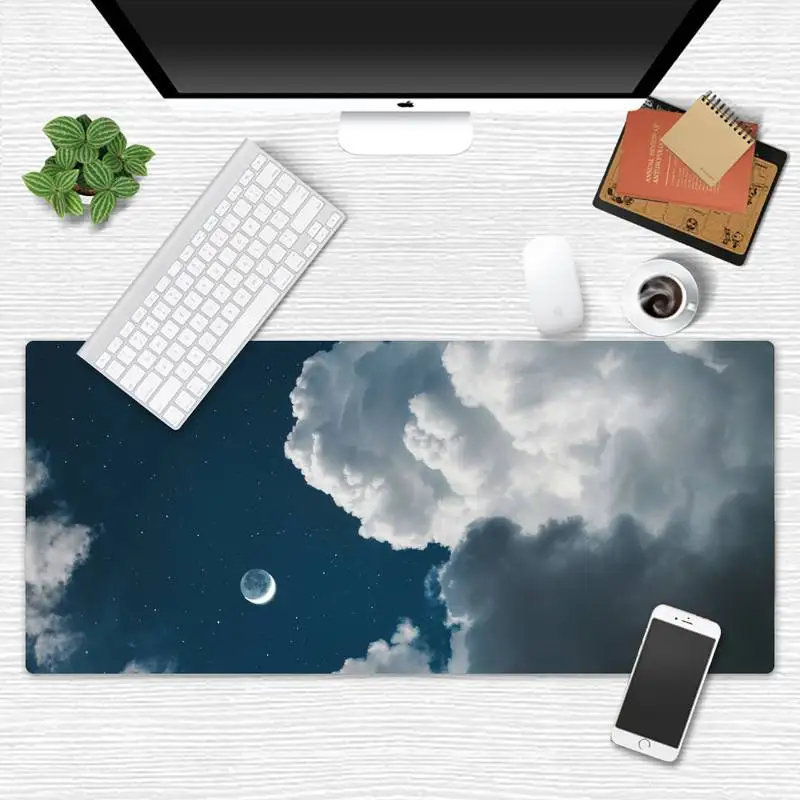 

starry sky cloud Large Mouse pad PC Computer mat Game Office Work Mouse Mat pad X XL Non-slip Laptop Cushion mouse pad