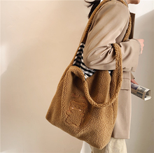 Bolsos de hombro de felpa para mujer...