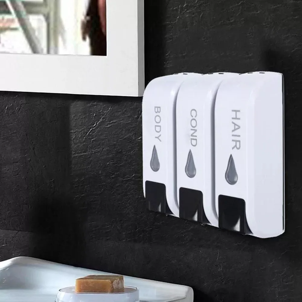 12 унций настенный жидкости дозатор для жидкого мыла 1/2/3 камеры Ванная комната