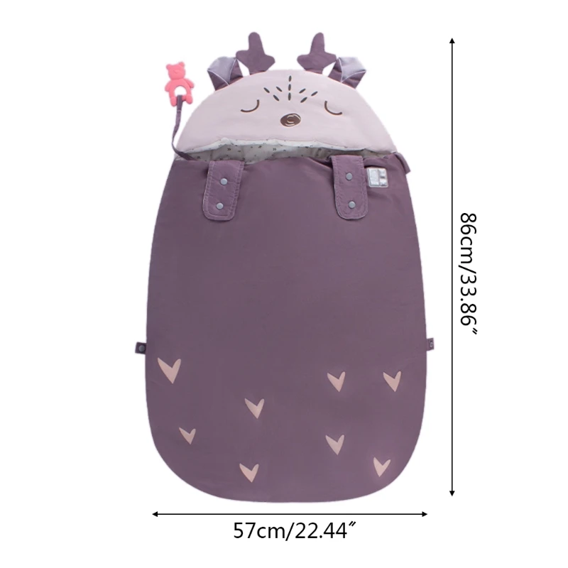

Newborn Blanket Envelope Sleepsack Baby Cute Hooded Sleeping Bag Stroller Swaddle Wrap T8ND