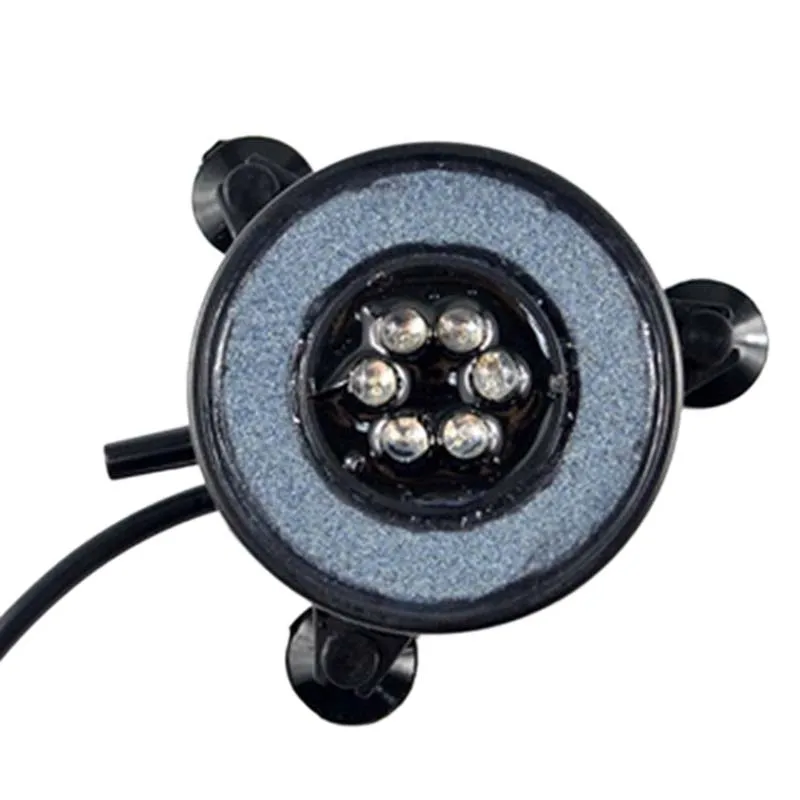 Аквариумный Мини Красочный погружной светильник 6 светодиодов воздушный занавес