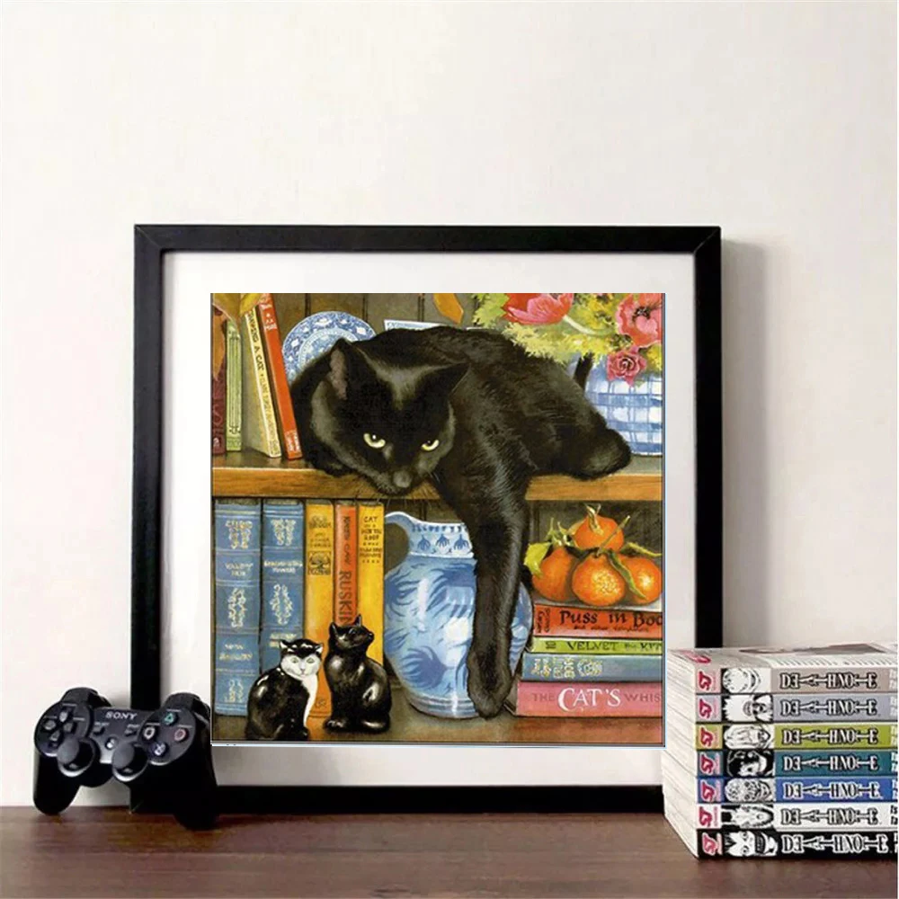 Полноразмерная/круглая Алмазная 5D Вышивка сделай сам вышивка крестиком милая