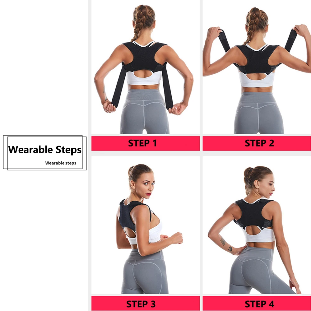 Регулируемый Корректор осанки Защита позвоночника облегчение боли коррекция