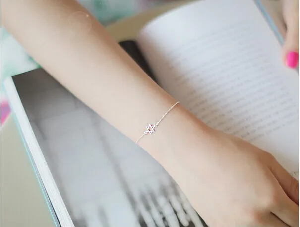 

bracelet hollow six-pointed star wishing star lucky bracelet