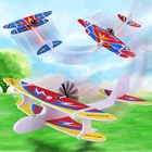 Электрический ручной бросок самолет EVA пены Запуск fly планер модели самолетов самолета на открытом воздухе забавные игрушки для Детская Вечеринка игра