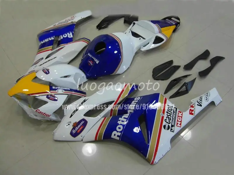 

Инъекции honda cbr1000 2004 2005 2006 2007 белого и синего цвета обтекатели комплект honda cbr1000 04- 07 CBR1000rr настроить кузов # Y29W6