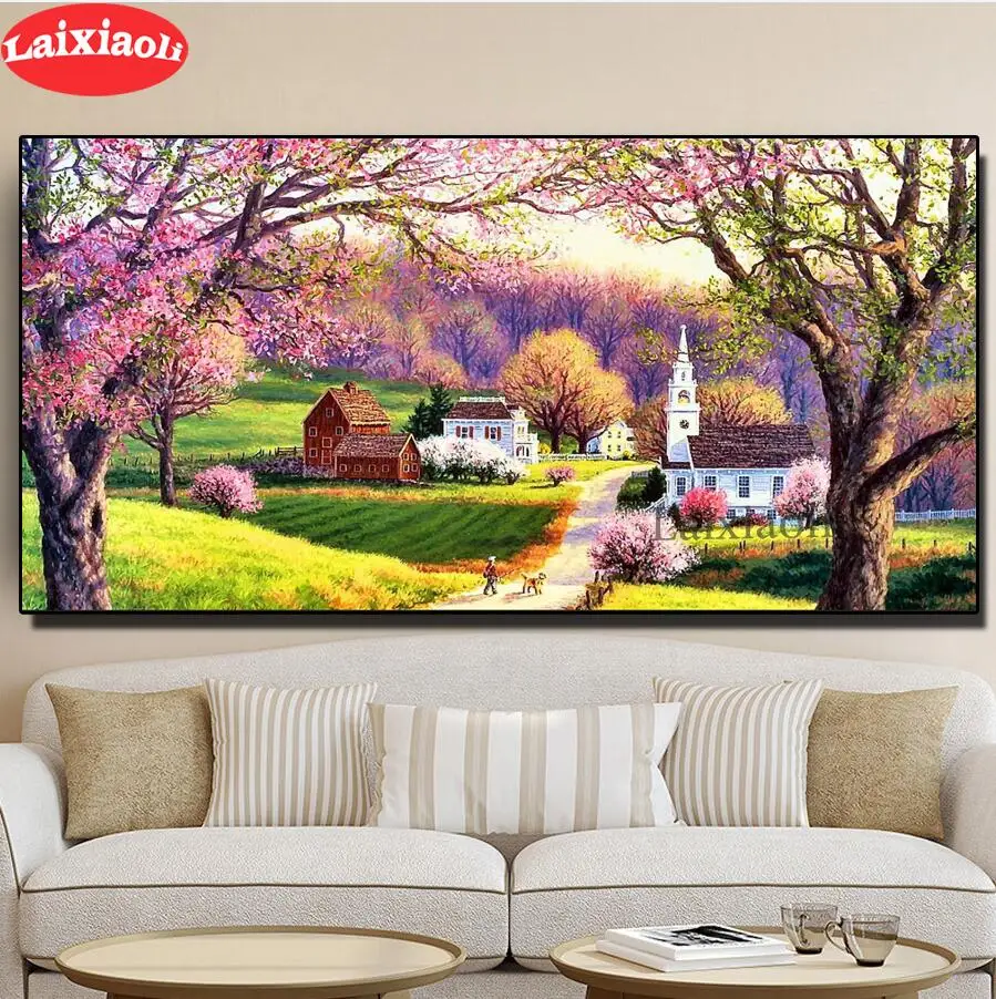 Алмазная мозаика 5d сделай сам полноразмерная картина с полными квадратными и