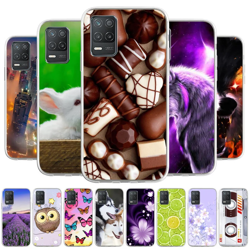 

Realme 8 Case Silicone Soft TPU Bumper For Oppo Realme 8 Pro Realme8 8Pro RMX3081 4G 6.4 inch Phone Cover Protect Shell Coque