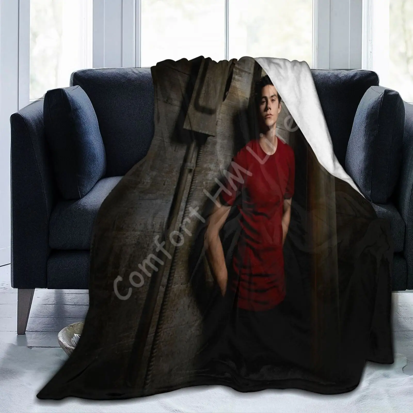 

Dylan O'brien Printing Blankets Soft Warm Blanket Throw for Home Sofa Bedding Portable Adult Travel Cover Blanket 80x60 Inches